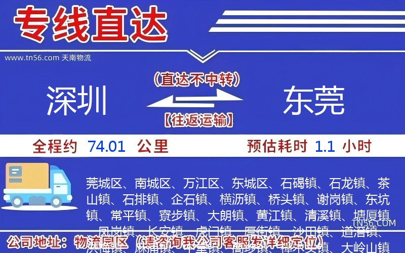 深圳到東莞物流公司 深圳到東莞物流公司