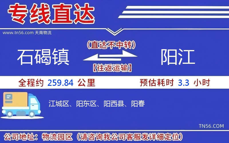 石碣鎮(zhèn)到陽(yáng)江物流公司